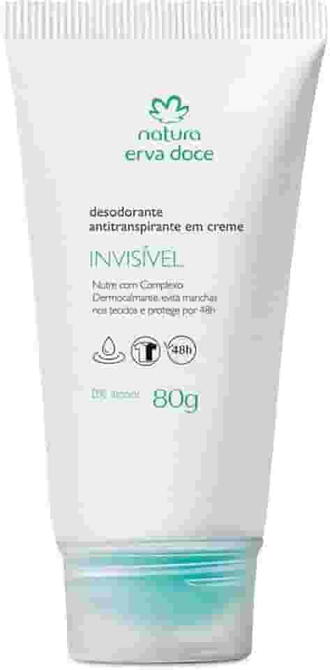 NATURA ERVA DOCE DESODORANTE EM CREME INVISIVEL 80G
