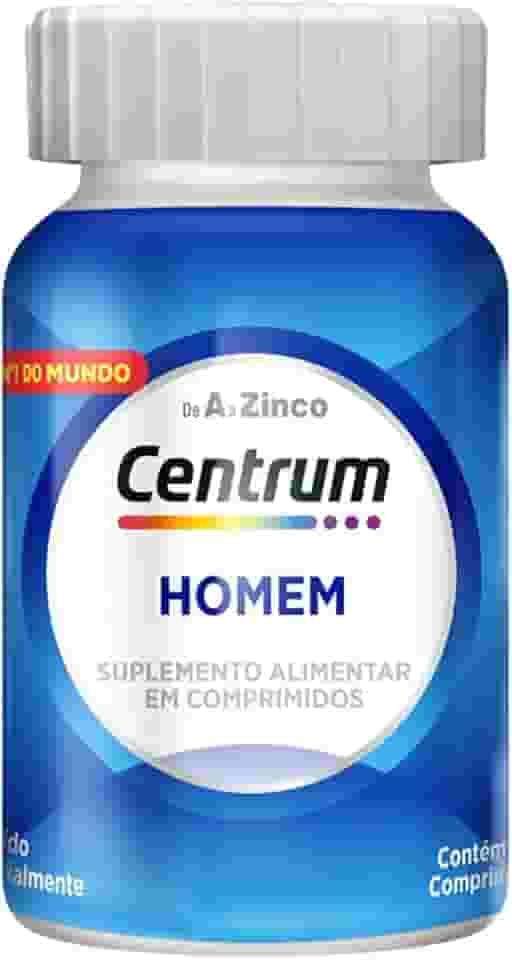 Centrum Homem Multivitaminico Diário com Magnésio, Vitamina D e Vitamina B12, 60 Comprimidos