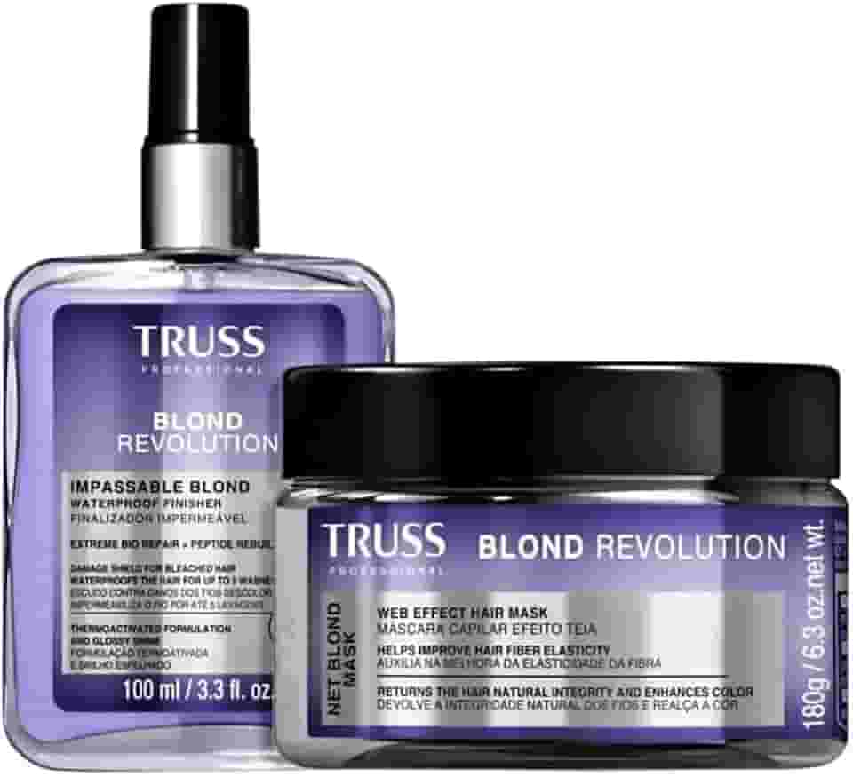 Blond Revolution Truss kit com Máscara 180g + Finalizador 100ml para Loiras