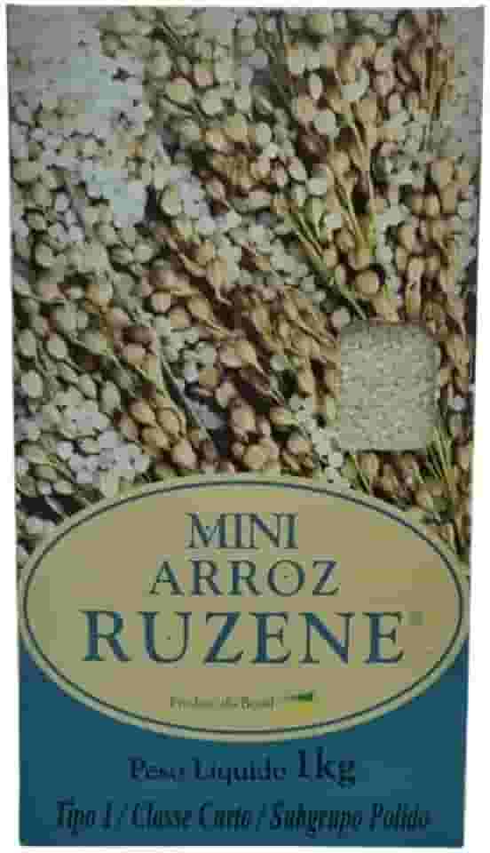 Kit 2X: Mini Arroz Polido Curto Ruzene 1kg