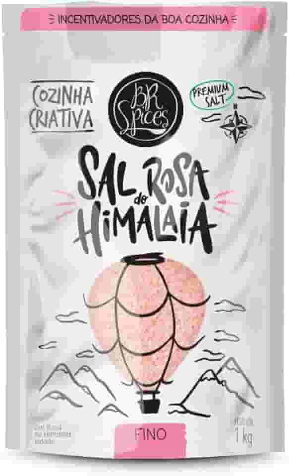 BrSpices - Sal Rosa Do Himalaia Iodado Fino BR Spices Pouch 1KG