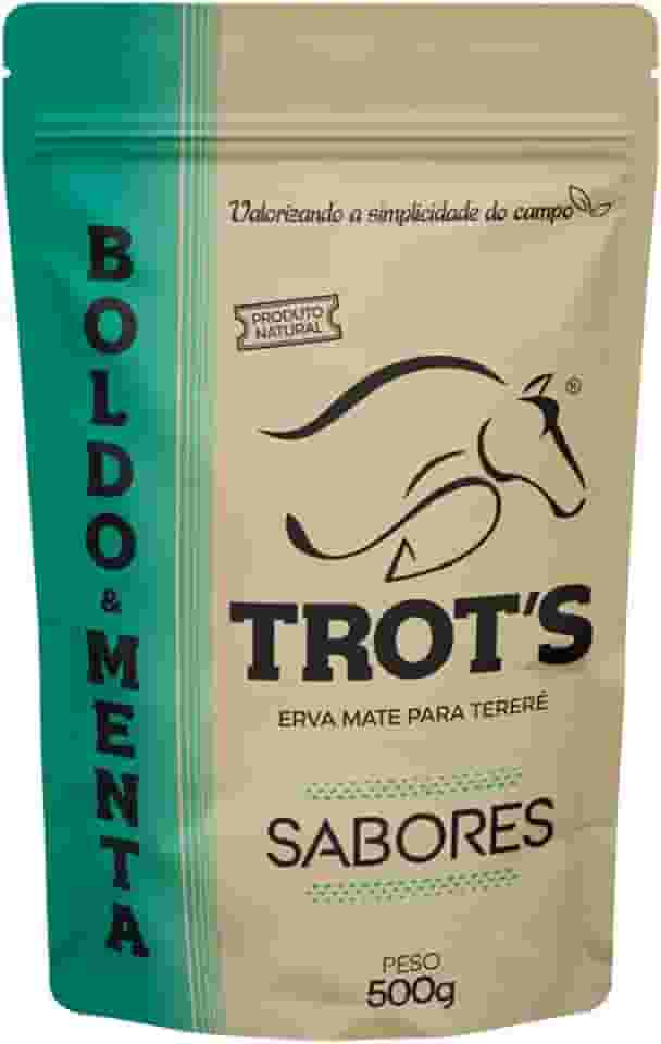 ERVA MATE PARA TERERÉ 500G SABOR BOLDO E MENTA TROT'S