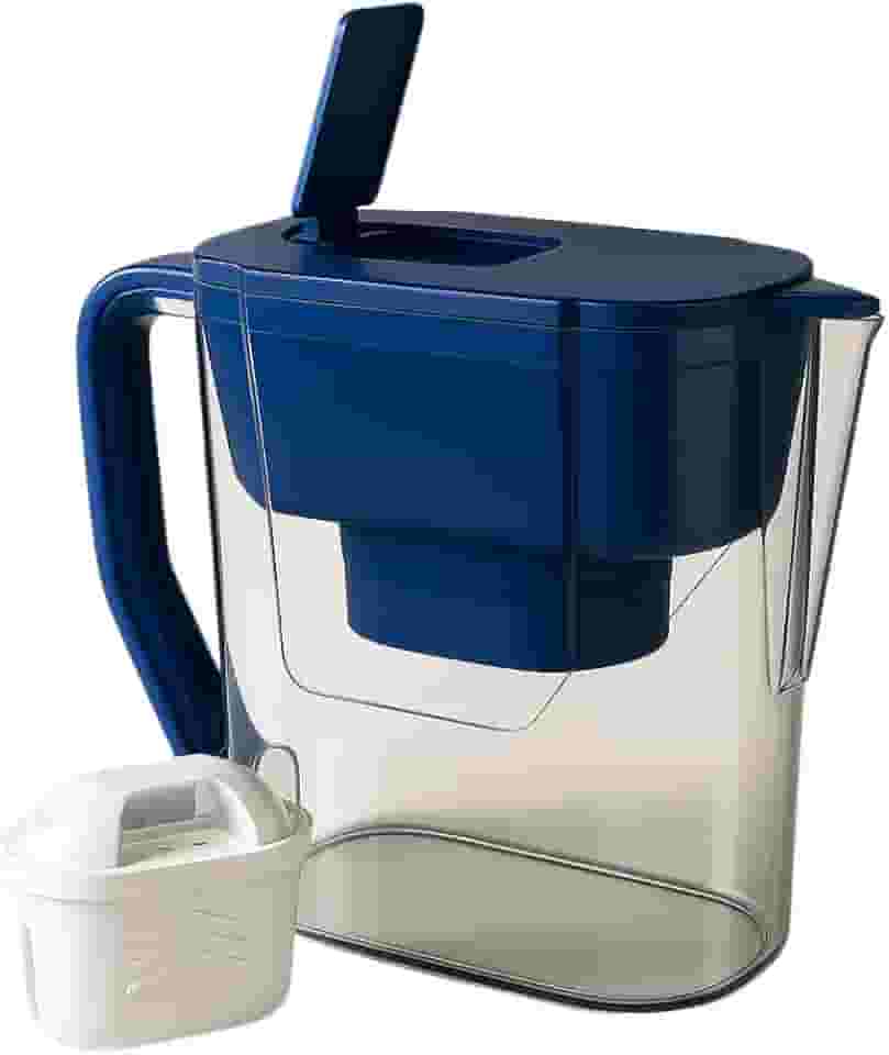Purificador de Água Tipo Jarra com Filtro de Carvão Ativado Capacidade Ideal para Uso Diário Redução de Cloro e Odores Com 1 filtro ou 3 filtros (1)