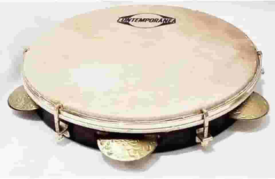 Pandeiro Contemporânea 10polegada Couro Leo Rodrigues 27cll Cor:Imbuia