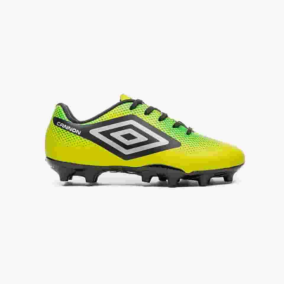 Chuteira Campo Umbro Cannon Jr,Verde Limão/Preto/Prata,29