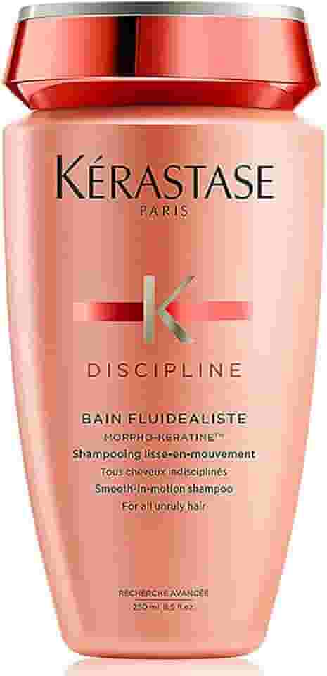 Kérastase Shampoo Discipline Bain Fluidéaliste, Cabelos com frizz, Controle do frizz, Complexo Morpho-Kératine®, 250 ml