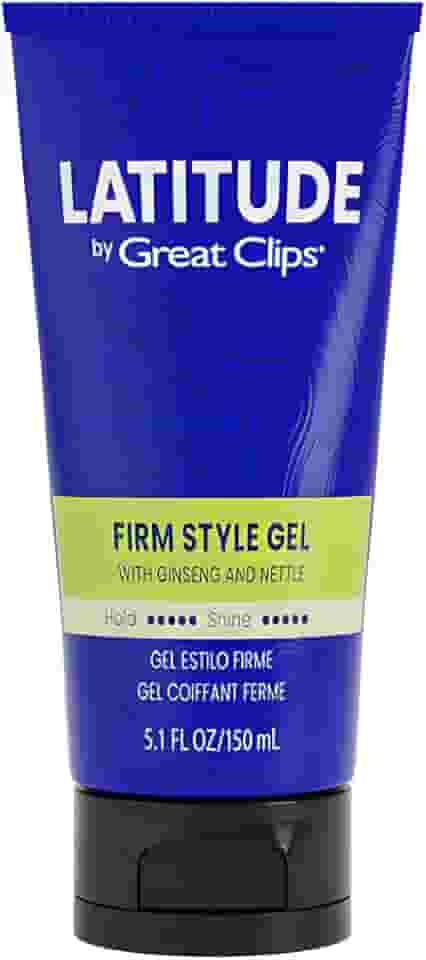GREAT CLIPS LATITUDE Gel Firm Style | Gel para cabelo masculino | Alta fixação + alto brilho | 145 g
