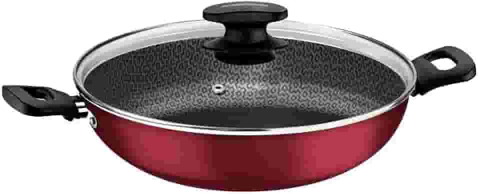 Panela Wok Aluminio, Loreto, Tramontina, Vermelho, 28 cm