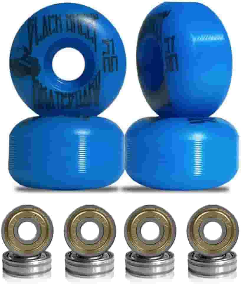 Roda para Skate Black Sheep 51mm Azul Dureza 90a com Rolamentos ABEC-5