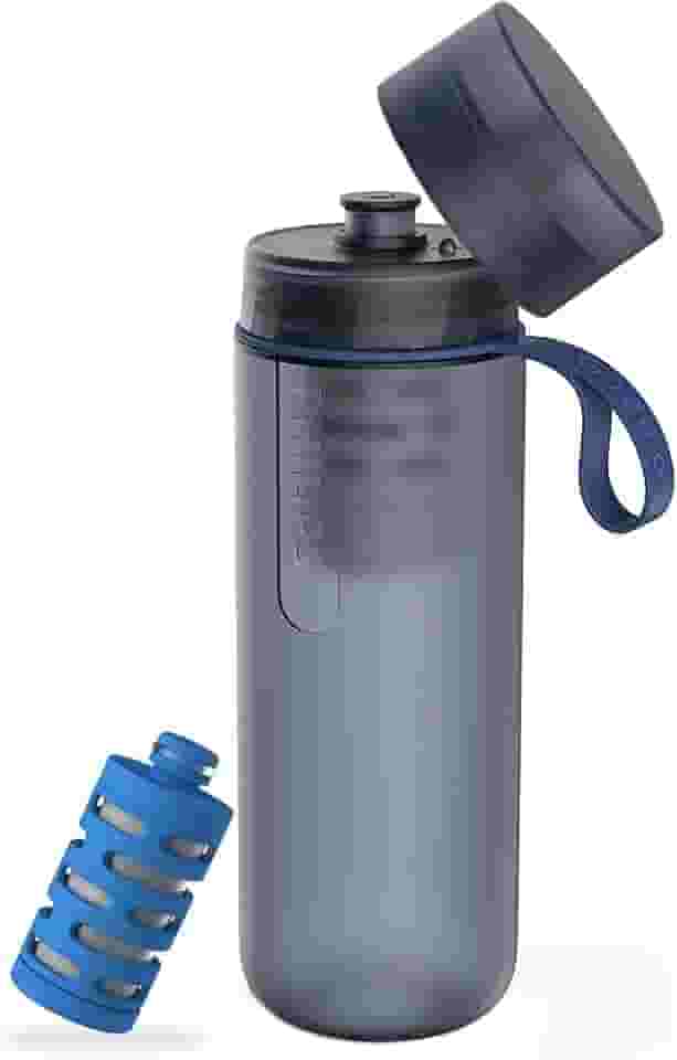 Philips Water GoZero Active Bottle, Squeeze Hydration Bottle, Filtering Water Bottle, Melhorando o sabor da água da torneira