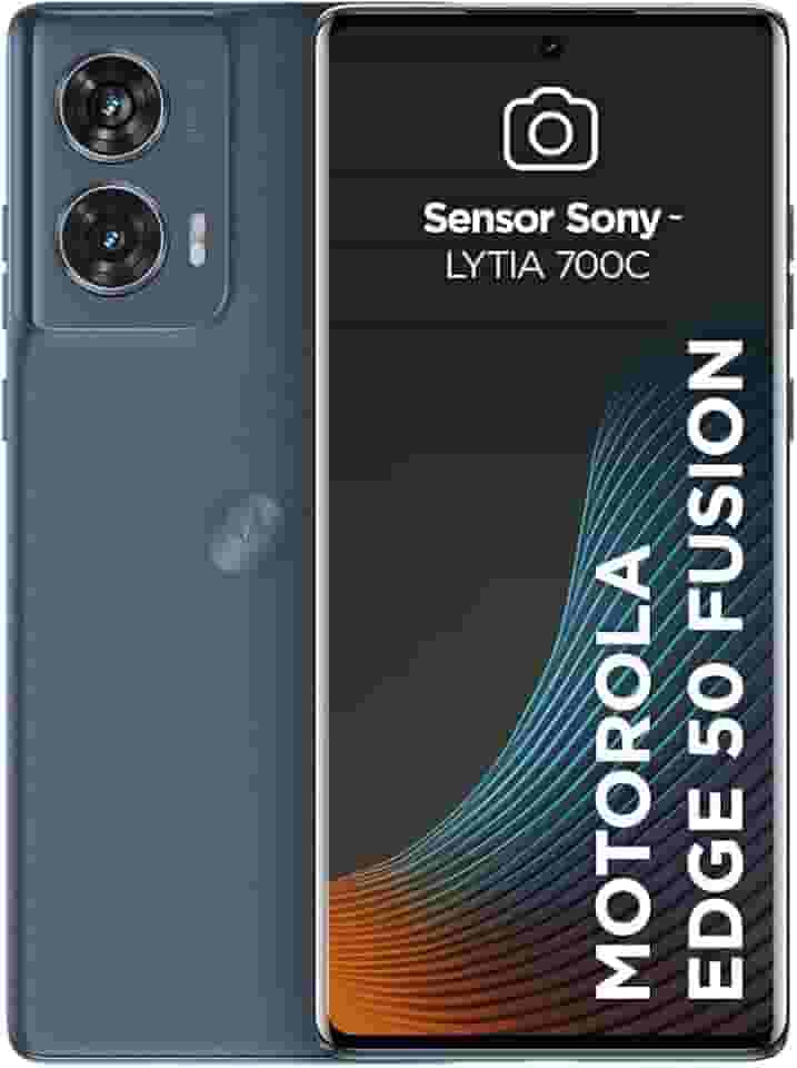 Smartphone Motorola Edge 50 Fusion 5G - 256GB 8GB RAM + 8GB RAM Boost 50MP Sony AI Camera IP68 NFC Blue Teal