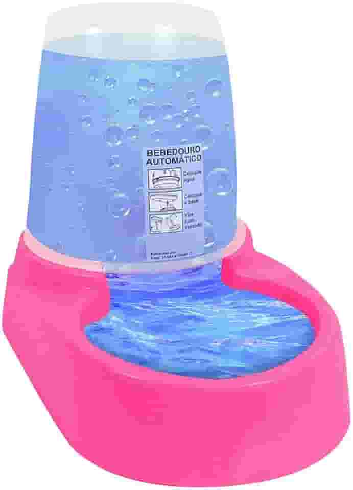 MY PET BRASIL Comedouro Para Cães Comedouro Dupla Função 2 Em 1 Comedouro E Bebedouro Automático E Prático Rosa