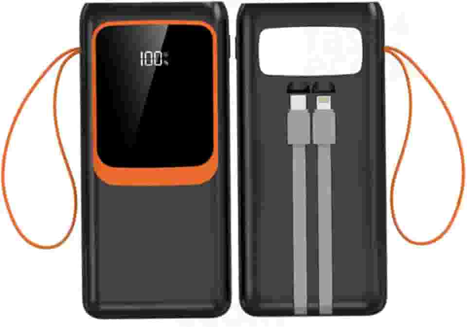 Power Bank 50000mah Com Display Carga Rápida 22.5w Portátil (PRETO)