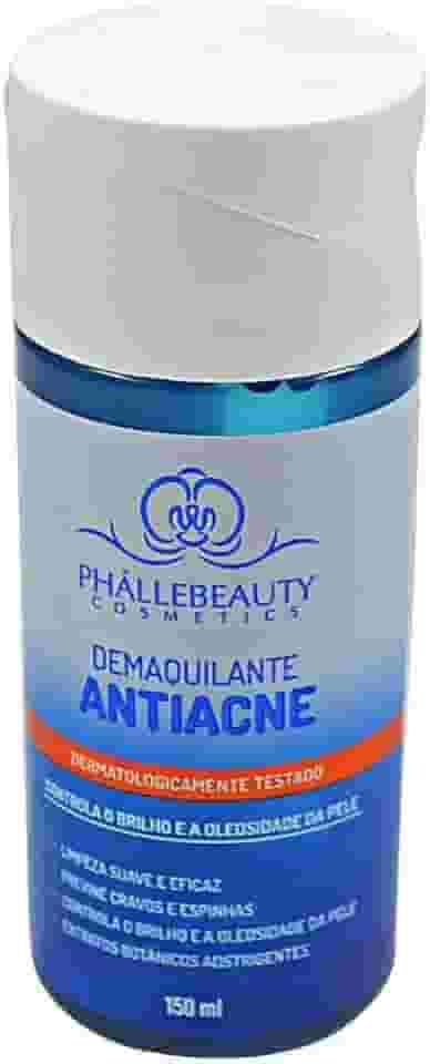 Demaquilante Antiacne Phállebeauty PH0626 - Facial, Remove Maquiagem Pesada, Controla Oleosidade e Espinhas, Não Resseca a Pele ```