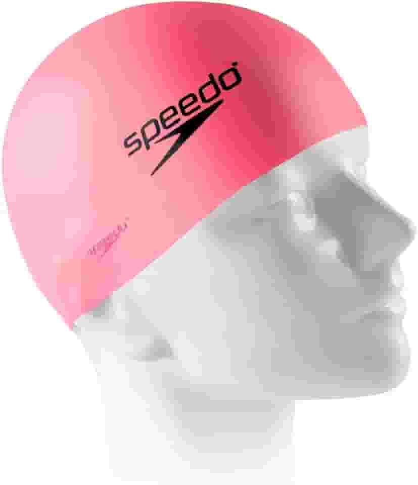 Touca de Natação Infantil, Speedo, Swim Cap Jr, Silicone Resistente com Encaixe Confortável - Rosa Claro