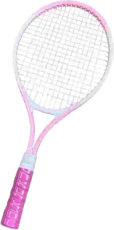 Colaxi Raquete de tênis, equipamento de tênis, cordas de nylon de alta resistência, portátil e à prova de choque, raquete de tênis para iniciantes em jardim