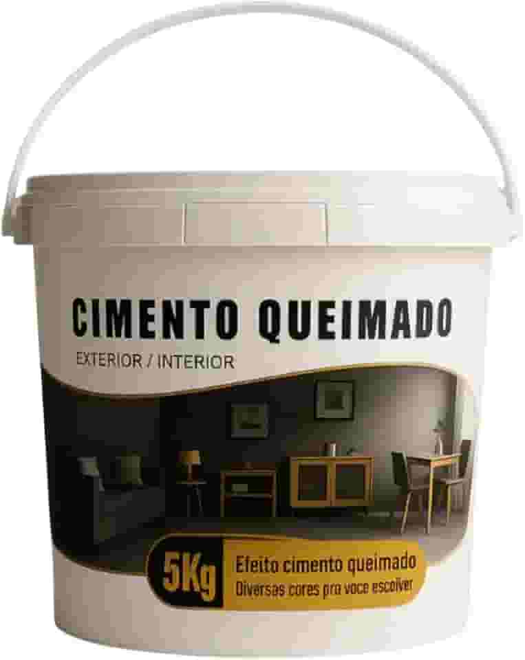 Revestimento Cimento Queimado Piso E Parede Pronto Pra Uso 5Kg