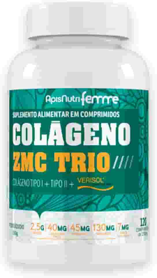 Apisnutri Colágeno Zmc Trio Verisol + Tipo I + Tipo Ii 1250Mg (120 Caps)