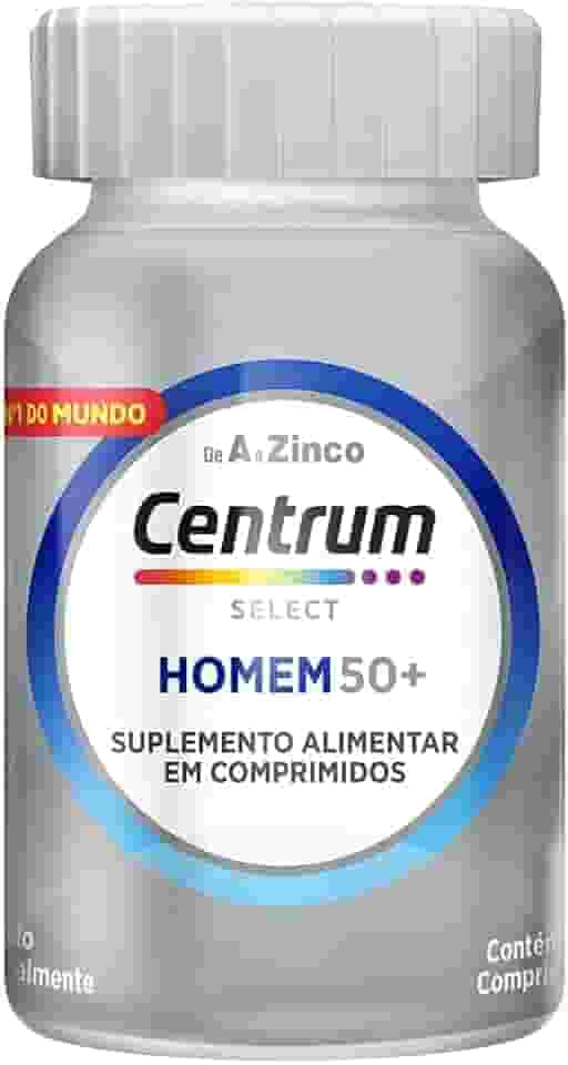 Centrum Homem 50 Mais Multivitaminico, com Vitamina D, Vitamina B12, Calcio e Magnesio, 60 Comprimidos
