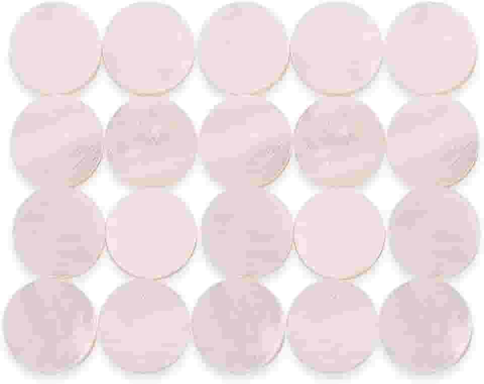 20 peças de incrustação de escala de guitarra, marcadores de 6 mm com pontos embutidos concha de pérola branca para violão, bandolim, baixo, ukulele, banjo, decoração