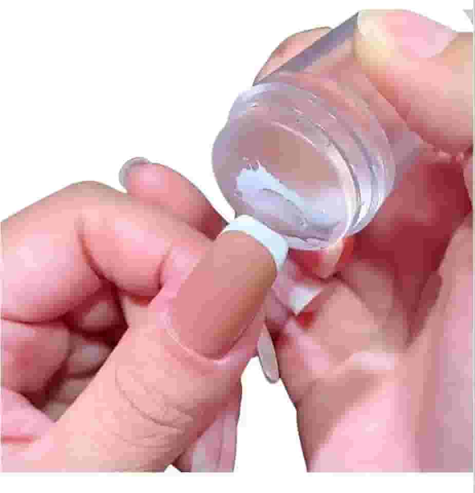 Carimbo De Unha Para Francesinha Nunca Foi Tão Fácil Fazer unhas manicure profissional pedicure arte silicone placa ferramentas transparente impressão