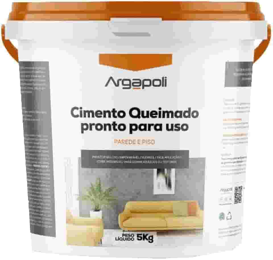 CIMENTO QUEIMADO PRONTO PARA USO 9 CORES 5KG (Preto Intenso)