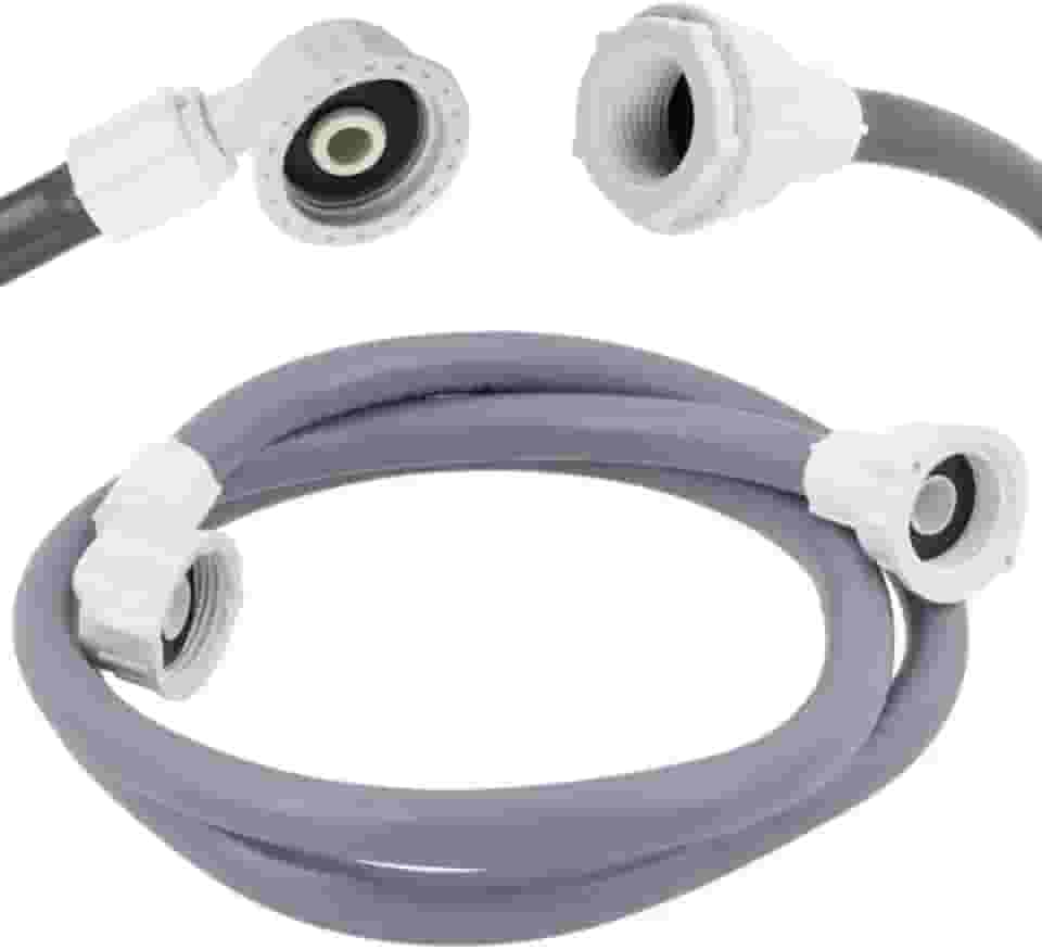 Mangueira Entrada Água Máquina De Lavar Universal 3m Metros Cinza | Kaztec