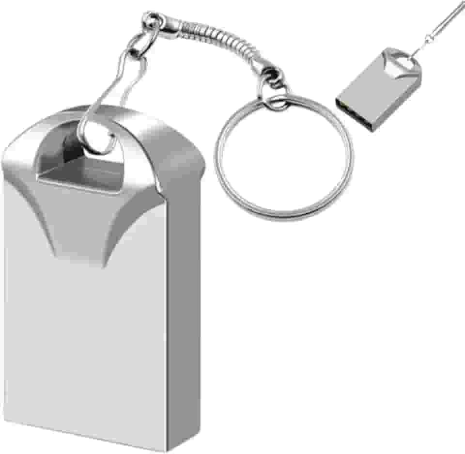 Pendrive Mini 32GB com Chaveiro, USB 2.0, Alta Velocidade, Super Leve, Liga de Alumínio, Compacto e Portátil, Compatível C/Computador Pc Windows/Linux/Mac (1)