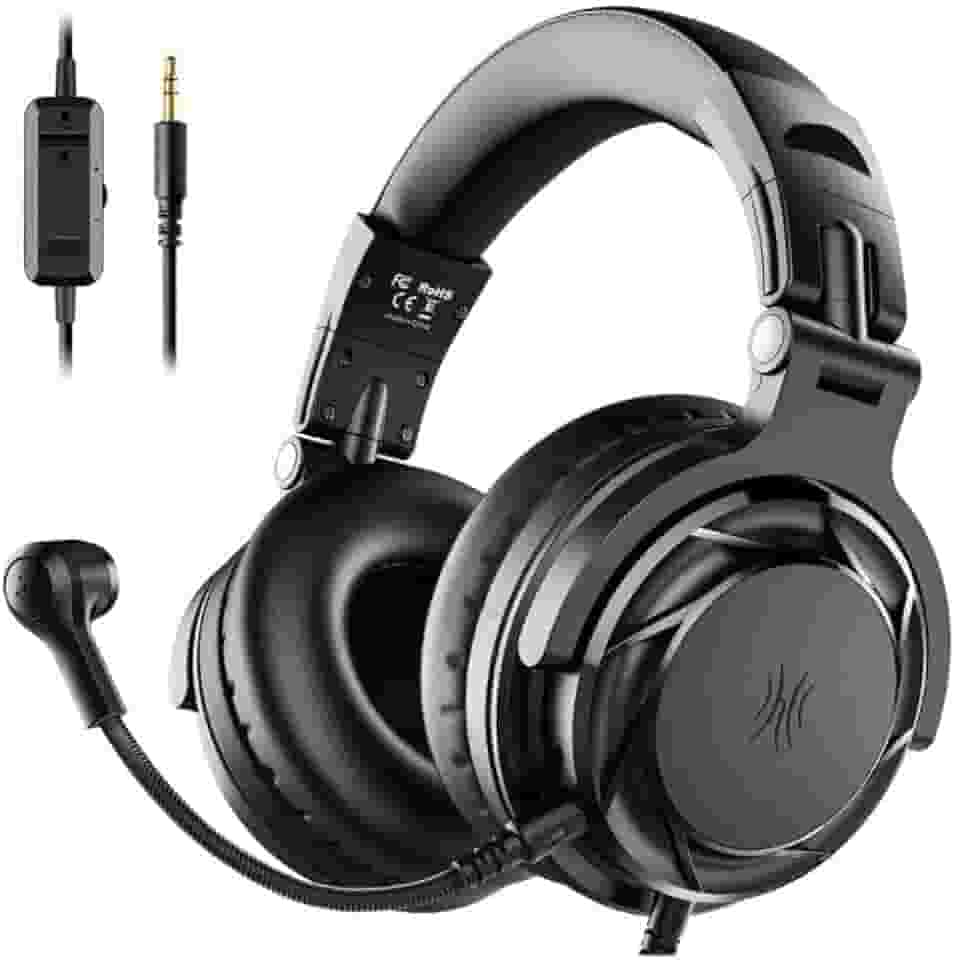 Fone de Ouvido P/Estúdio DJ OneOdio Pro-G Studio P/Games e Música Falante 50mm Neodimio Conexão P2 ou P10 Com Microfone, Cabo Destacável