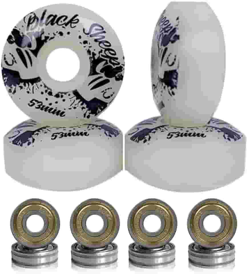 Roda Skate Black Sheep 53mm Dureza 95A com Rolamentos ABEC-5