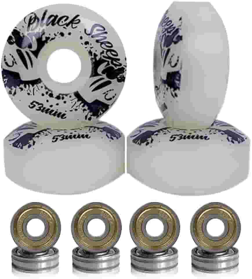 Roda Skate Black Sheep 53mm Dureza 95A com Rolamentos ABEC-5