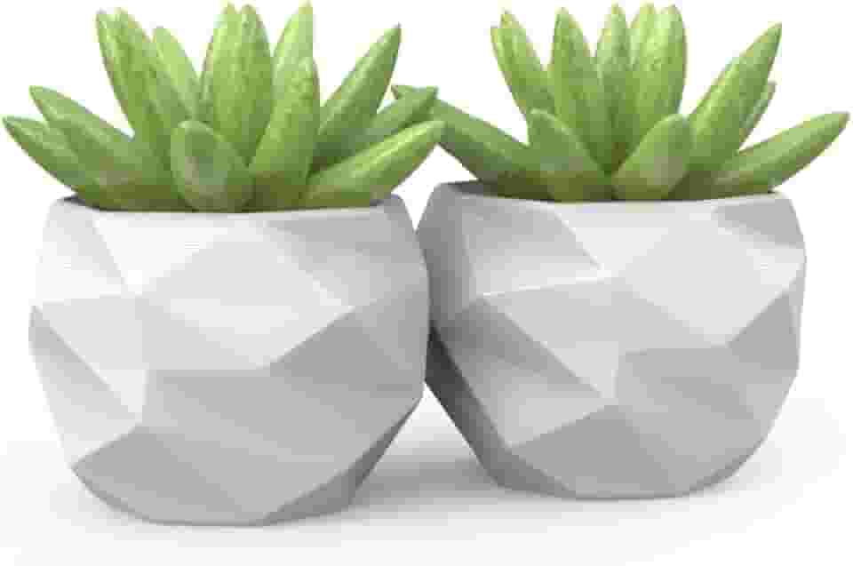 2 Vasos Cachepot Suculenta Ervas Decora Mesh Mini Pp58