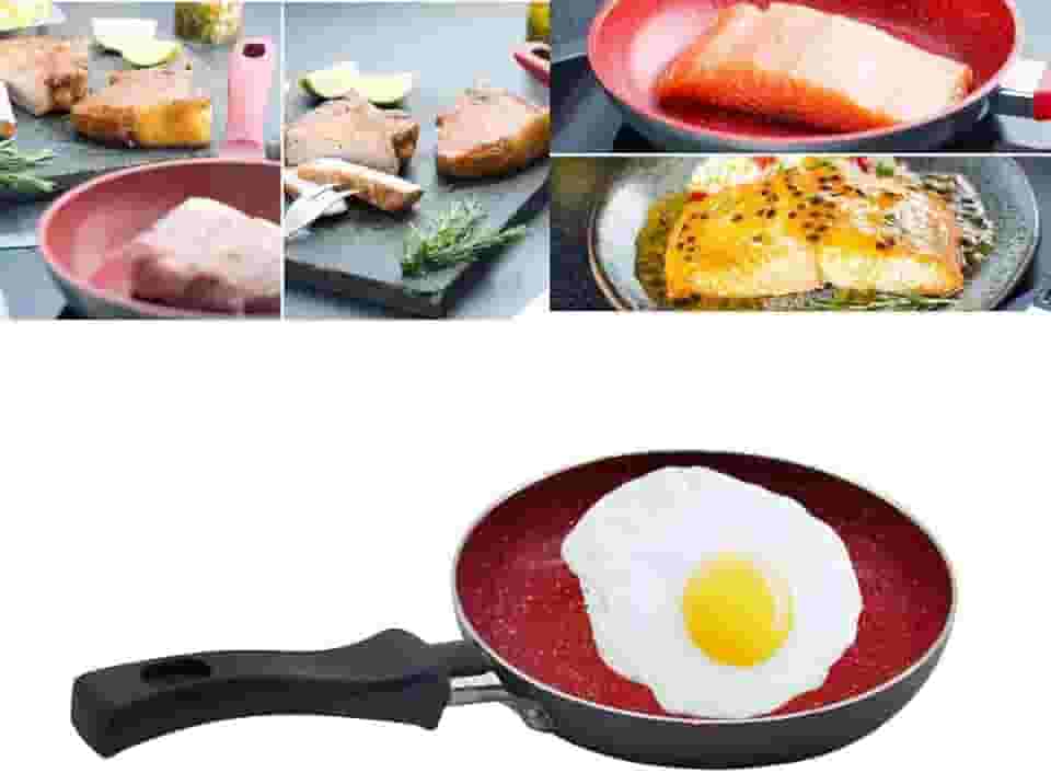 Mini Frigideira Para Ovos N14 Cerâmica Antiaderente Frita Sem Óleo Duralar