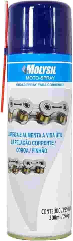 Lubrificante Spray para Correntes de Moto Molysil 300ml