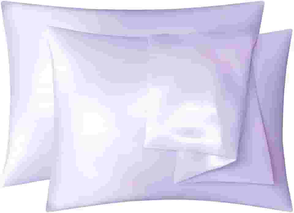 Par de Fronhas de Cetim Antifrizz Premium (Lilás)