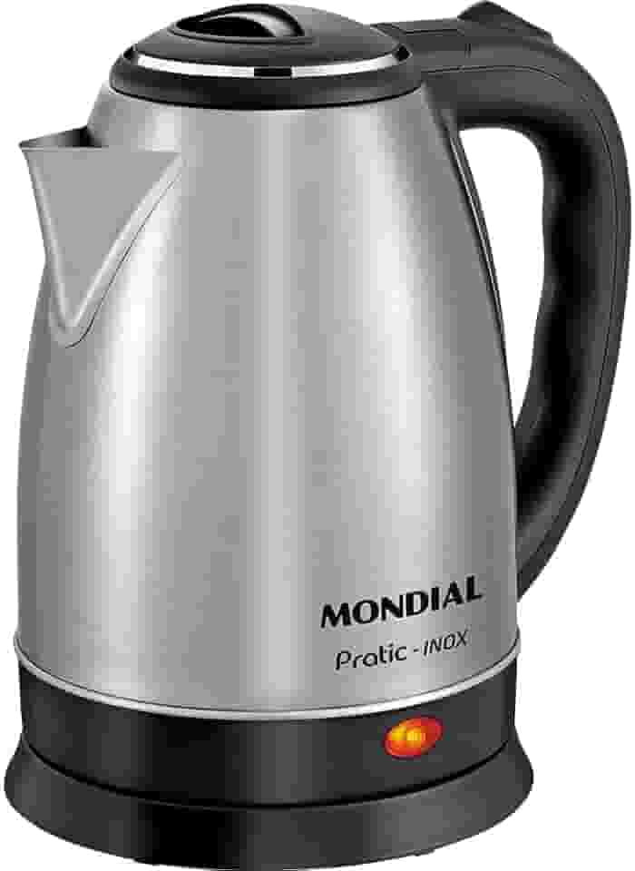 MONDIAL Chaleira Elétrica Pratic, Preto/Inox, 1200W, 220V - CE-06