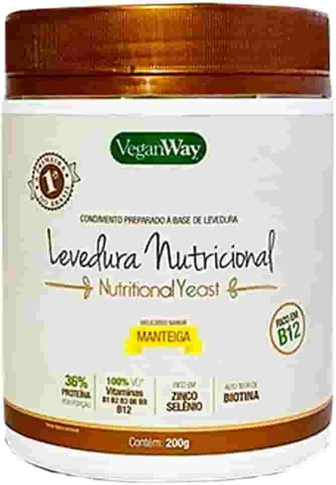 Veganway Levedura Nutricional Em Pó Sabor Manteiga 200Gr - Nutritional Yeast -