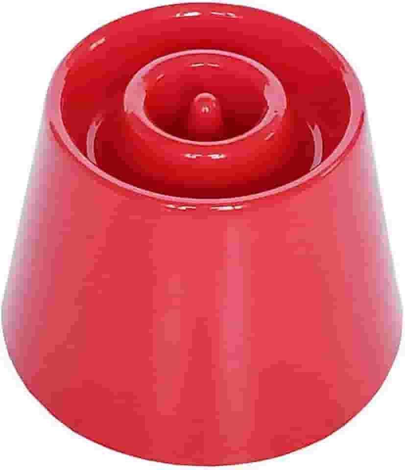 Comedouro Funcional Lento e Alto Dog Eat Vermelho Tamanho P para Cães