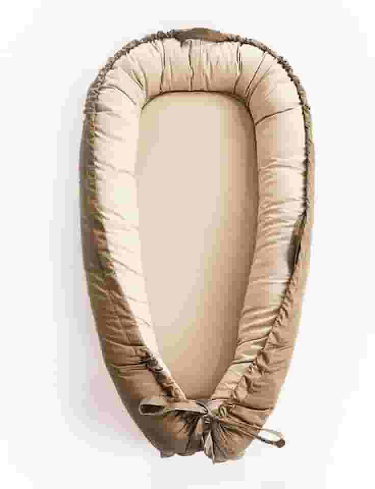 Espreguiçadeira de bebê, capa de ninho de bebê para bebês, de algodão reversível e respirável, assento de chão ajustável para tempo de barriga, espreguiçadeira infantil portátil, presente para