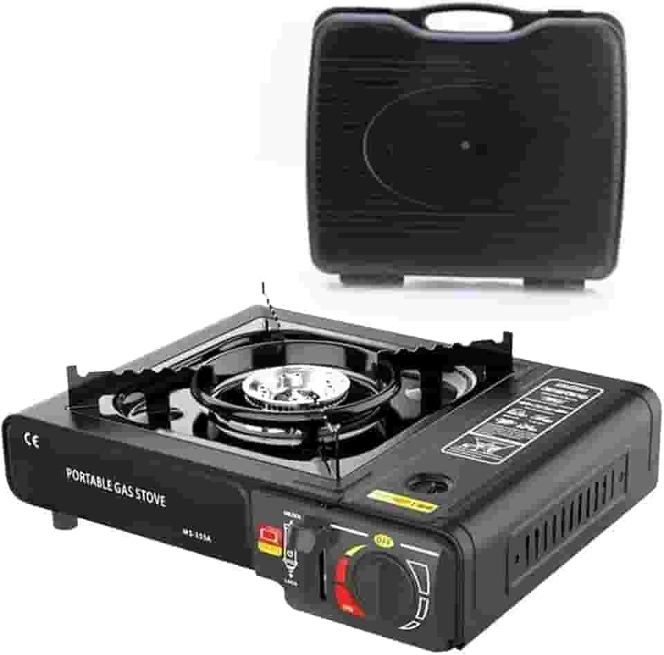 Fogão a Gás Portátil, Multiuso para Acampamento e Pesca, Ideal para camping e viagens