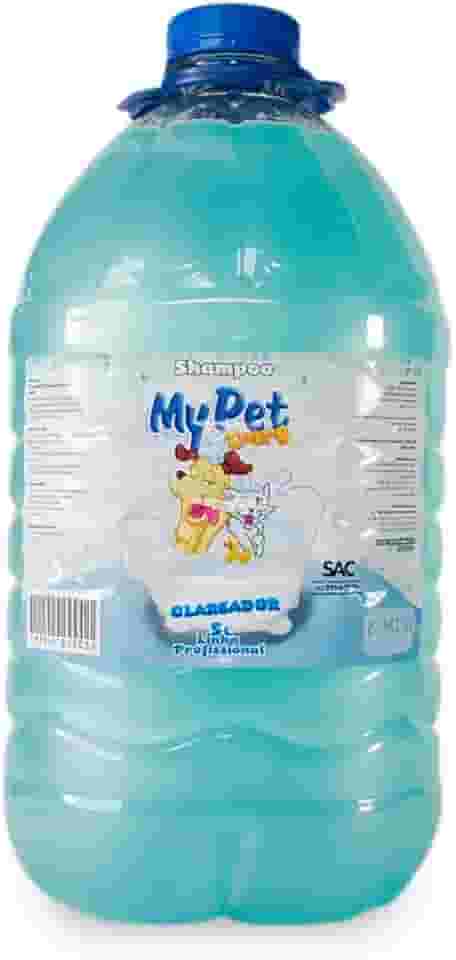 MY PET BRASIL Shampoo Para Cachorros Modelo Clareador Shampoo Profissional Pet Banho E Tosa Galão De 5 Litros