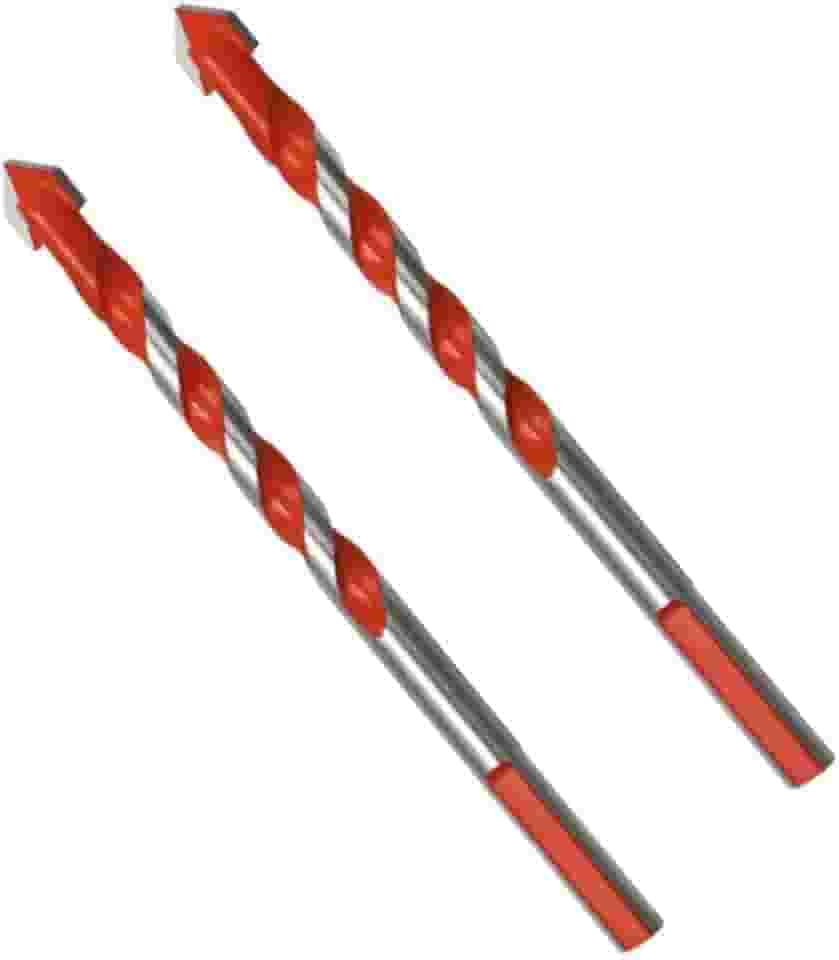 Kit 2 Brocas 6mm Fura Tudo Multimaterial Diamantada 6mm Aço fura madeira metal concreto porcelanato plastico