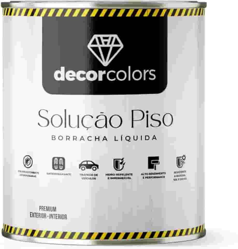 DECOR COLORS Tinta Solução Piso Premium 3,6 L (Cinza Escuro)