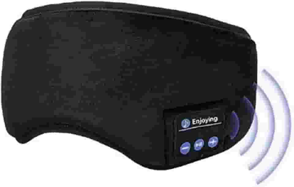 Tapa Olho Máscara Para Dormir Com Fone De Ouvido Bluetooth Wireless Sem Fio Para Celular, Notebook, Tablet Leve Na Viagem Ou Meditação, Prática De Yoga E Sonos Curtos Linha PREMIUM SYANG