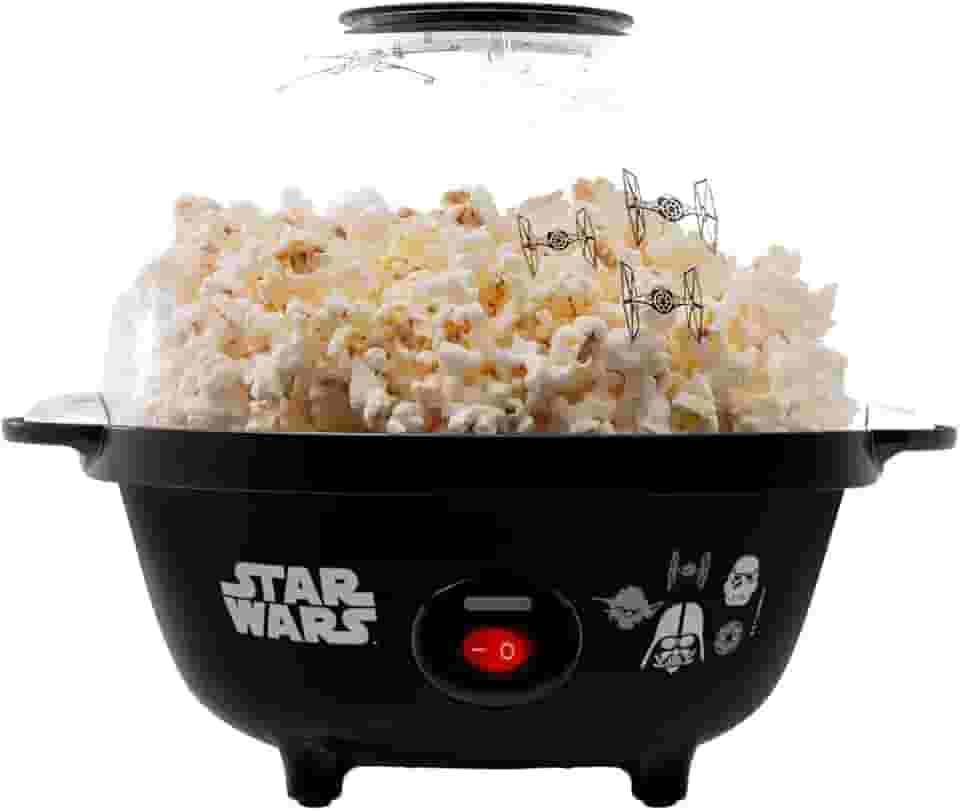 Pipoqueira Bowl Star Wars Mallory – Pipoca Doce ou Salgada, Tampa Bowl, Botão Liga/Desliga, Pés Antiderrapantes, Produto Licenciado Disney - 127V