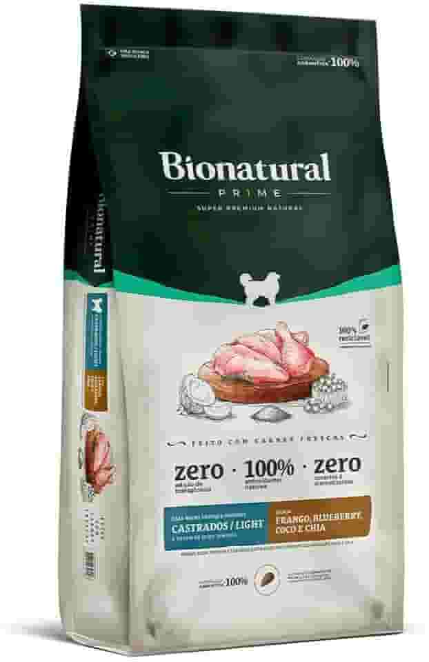 Bionatural Prime - Frango Cães De Raças Méd/Grand Castrados ou Light 15kg