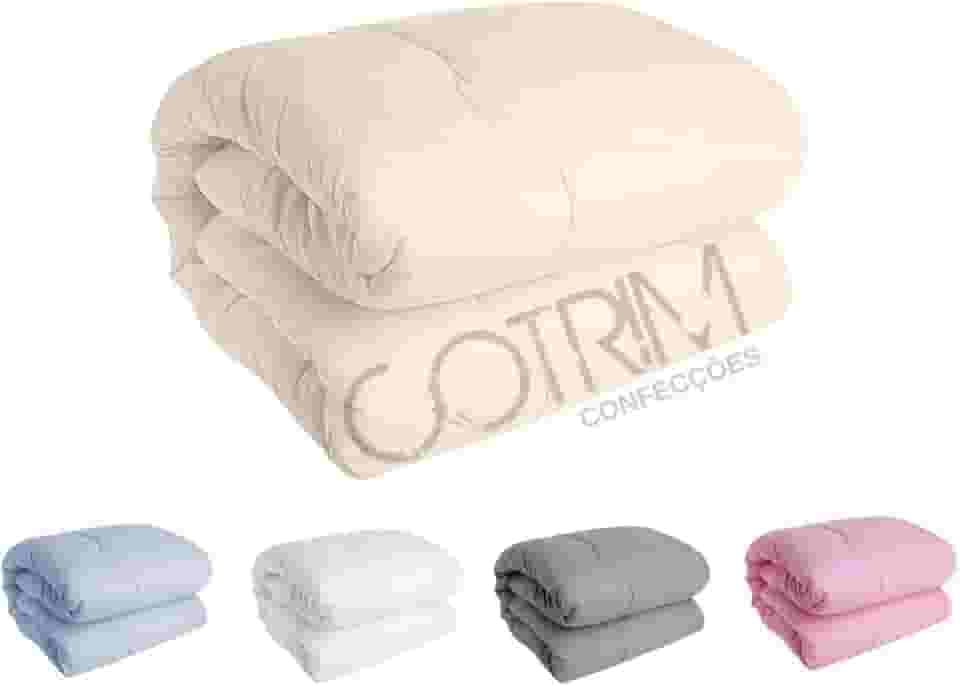 Edredom CASAL Algodao 200 FIOS Avulso Dupla face (PALHA, CASAL (ALGODÃO))