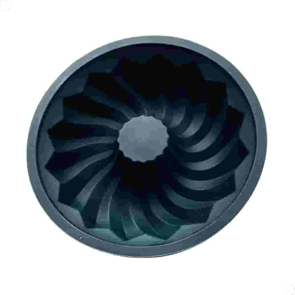 Forma de Silicone Redonda Preta 26 cm Para Pudim Flan Bolo e Cremes Antiaderente com 5,5 cm de Altura (1)