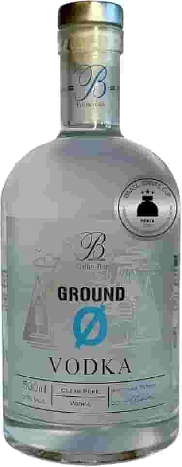 Pomerode Ground Vodka, 500ml, 40% Vol., Prata Brazil Spirits Cup, Destilada e Filtrada