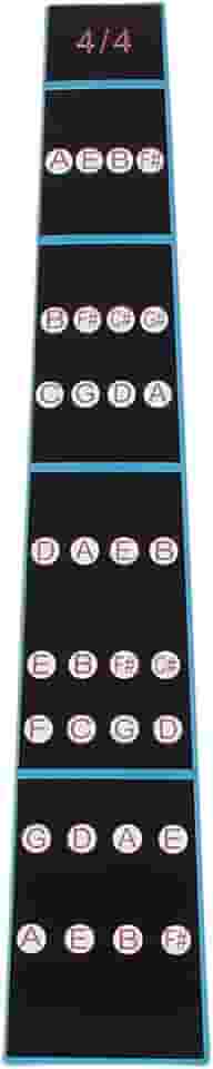 1/8–4/4 adesivo de braço de violino guia de entonação marcador de escala para iniciantes aprendendo acessórios de violino